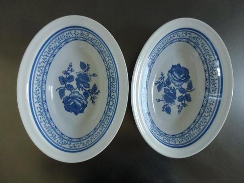 Chelsea Rose, Johnson Brothers 2 schaaltjes en 2 soepborden, Antiek en Kunst, Antiek | Servies compleet, Ophalen of Verzenden