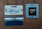 Vintage SAS (Scandinavian Airlines) Bagagelabels, Ophalen of Verzenden, Gebruikt, Patch, Badge of Embleem