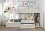 Jules stapelbed met kast en lades - 90x200 - Wit