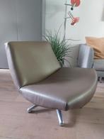 Design draai fauteuil. | Dyyk model Coco | Leer., (Vintage) design, Gebruikt, ., Ophalen of Verzenden