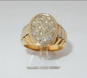18K Gouden Rolex Ring met Diamanten beschikbaar voor biedingen