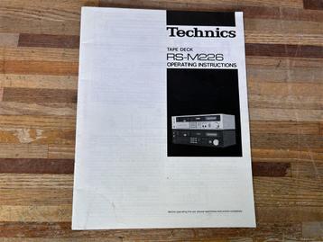 A1365. Handleiding van Technics RS-M266 cassettedeck