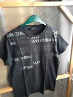 2x  t shirt met opdruk, Maat 48/50 (M), Zwart, Zo goed als nieuw, Smog