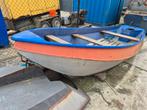 Tukkervlet 4 meter en 5 meter grachtenboot, Watersport en Boten, Roeiboten, Ophalen, Zo goed als nieuw, Staal