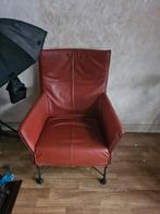 Montis leren stoel in goede staat, Huis en Inrichting, Fauteuils, Ophalen, Gebruikt, 75 tot 100 cm, Metaal