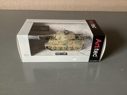 Artitec 387.19-CM HO 1:87 Tiger II Henschel, Hobby en Vrije tijd, Modelbouw | Auto's en Voertuigen, Zo goed als nieuw, Tank, 1:50 of kleiner