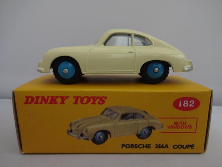 Porsche 356A Coupé beige nr:182 van Dinky Toys 1/43, Hobby en Vrije tijd, Modelauto's | 1:43, Nieuw, Auto, Dinky Toys, Ophalen of Verzenden