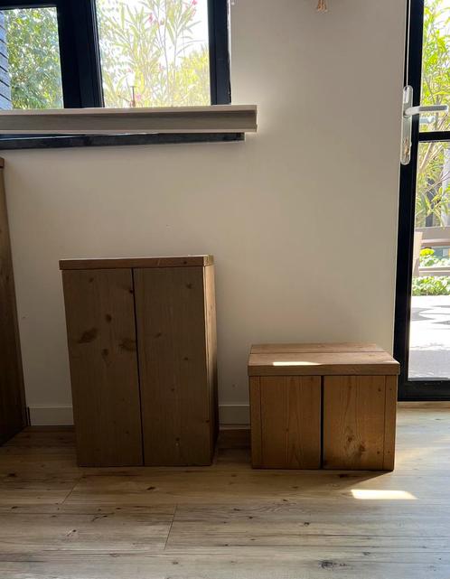 Bijzettafels / Nachtkastjes van hout, Huis en Inrichting, Tafels | Bijzettafels, Nieuw, Vierkant, Minder dan 45 cm, Minder dan 55 cm