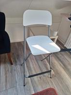 Witte klapstoel - handig en compact!, Wit, Ophalen of Verzenden, Zo goed als nieuw, Metaal