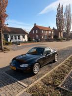 Mazda MX-5 1.6 I 1999 Zwart, Auto's, Mazda, Achterwielaandrijving, 40 €/maand, Zwart, 4 cilinders