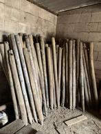 50 gecreosoteerde palen, Tuin en Terras, Palen, Balken en Planken, Ophalen, Gebruikt, Palen, Hardhout