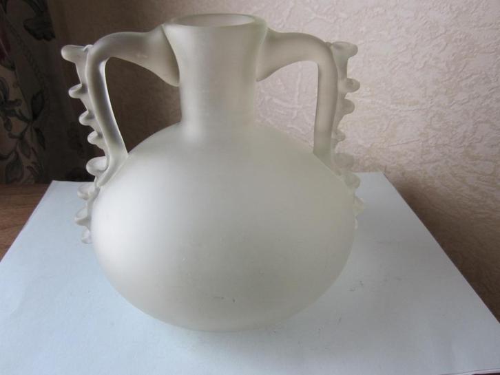 Vintage Murano glass amphora met 2 handles, Antiek en Kunst, Antiek | Glas en Kristal, Verzenden