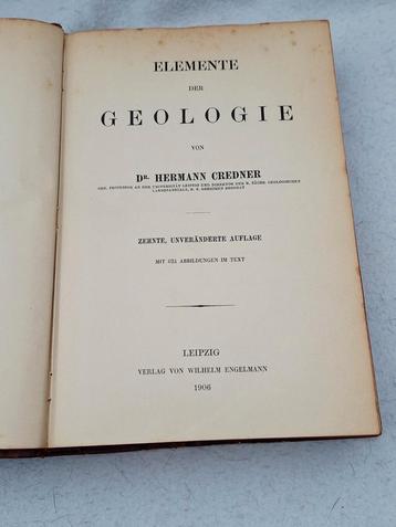 Elemente der Geologie - Dr. Credner (1906) beschikbaar voor biedingen