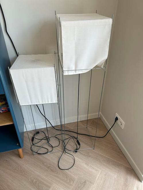 Lotek Vloerlampen - Set van 2, Huis en Inrichting, Lampen | Vloerlampen, Gebruikt, 100 tot 150 cm, Metaal, Ophalen