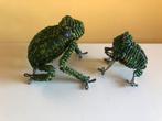 2 kunstwerkjes kikker van Wireworx. Handgemaakt fairtrade, Ophalen of Verzenden