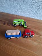 Tractor met aanhanger stro en combine, Ophalen of Verzenden