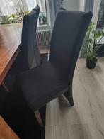 Zwarte stoelen, Huis en Inrichting, Stoelen, Ophalen, Gebruikt, Zwart, Vijf, Zes of meer stoelen