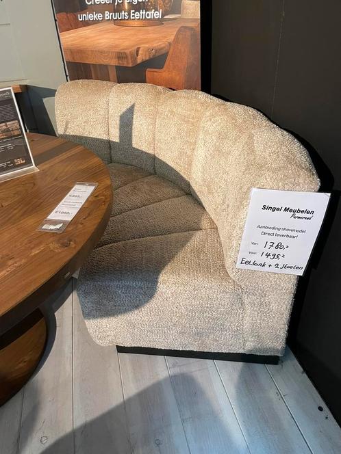 Eetbank Richmond Interiors + 2 stoelen – Topdeal!, Huis en Inrichting, Stoelen, Zo goed als nieuw, Grijs, Ophalen of Verzenden