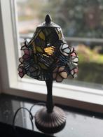 Tiffany Lampje - Blauw Bloemen Design - 34cm, Ophalen