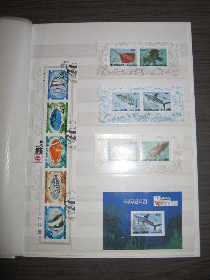 Motief blokken in een mooi insteekboek. Gestempeld., Postzegels en Munten, Postzegels | Volle albums en Verzamelingen, Buitenland