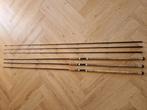 3 x CJW KM2 hengels (bruin - rode blank) - 2.25 lb, Ophalen of Verzenden, Gebruikt, Werphengel
