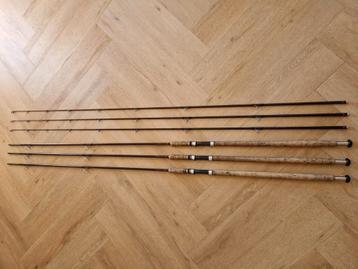 3 x CJW KM2 hengels (bruin - rode blank) - 2.25 lb beschikbaar voor biedingen