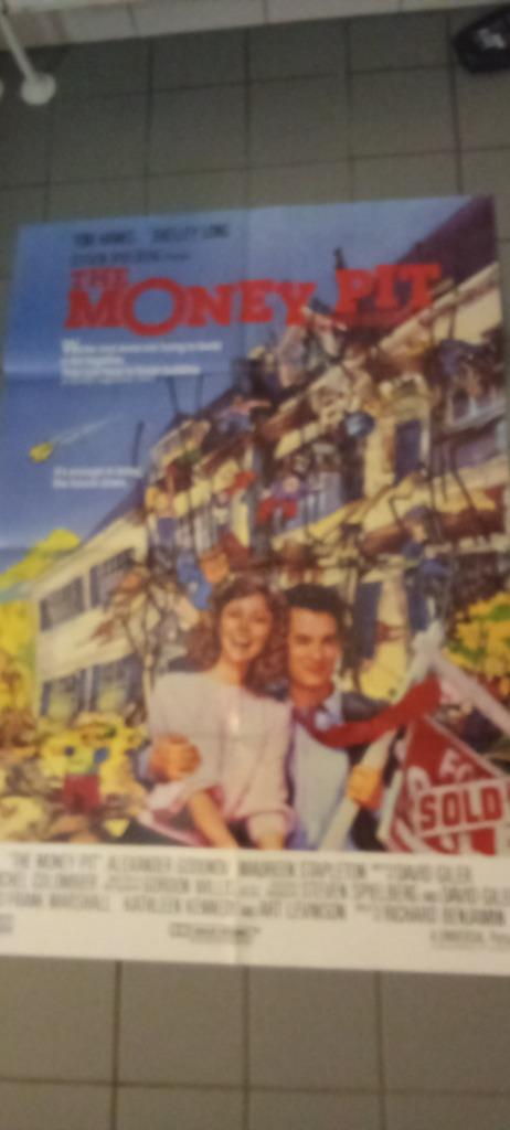 Originele Bioscoop Posterset van ''The Money Pit'' 1985., Verzamelen, Posters, Gebruikt, Film en Tv, Deurposter of groter, Rechthoekig Staand