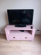 TV kastje, Ophalen, Gebruikt, 100 tot 150 cm, Teakhout