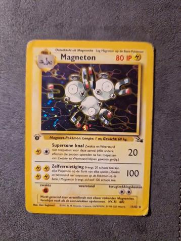 Magneton First Edition Heavy Played NL Holo 1999 Fossil Wotc beschikbaar voor biedingen