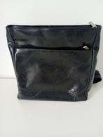A & M leren schoudertas, zwart, Zwart, Zo goed als nieuw, Leer, Ophalen