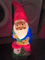Vintage geblazen plastic kabouter met licht, Antiek en Kunst, Curiosa en Brocante, Ophalen of Verzenden