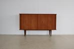vintage highboard | wandkast | jaren 60 | Deens, Gebruikt, ., 150 tot 200 cm, Teakhout