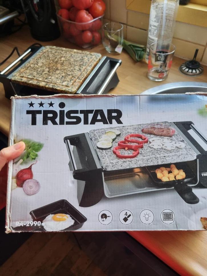 Courmetset hete steen 4 personen, Witgoed en Apparatuur, Gourmetstellen, Gebruikt, 4 t/m 7 personen, Ophalen