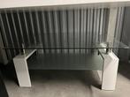 Salontafel 'Alana' Hoogglans Wit z.s..m, Huis en Inrichting, Tafels | Salontafels, Ophalen, Gebruikt, 50 tot 100 cm, 50 tot 75 cm