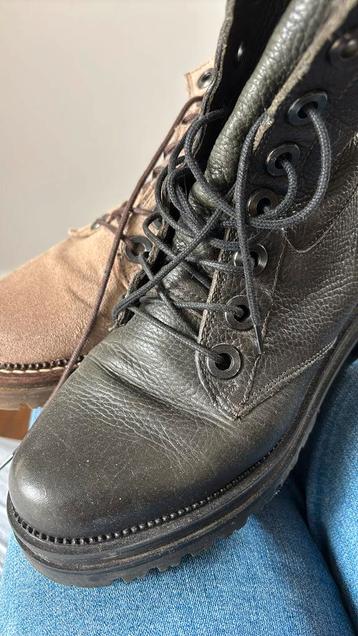 Veter enkelboots mjus 37 groen en taupe2 paar beschikbaar voor biedingen