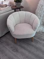 Fauteuil Teddy stof offwhite, Ophalen, 75 tot 100 cm, Zo goed als nieuw, Stof