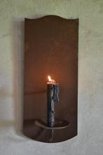 Ijzeren wandkandelaar, Nieuw, Ophalen of Verzenden, Metaal, Kandelaar