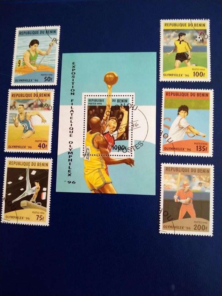 benin, Postzegels en Munten, Postzegels | Thematische zegels, Gestempeld, Sport, Verzenden
