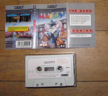 Msx Spel Cassette Tape Mappy voor de Msx Computer , beschikbaar voor biedingen