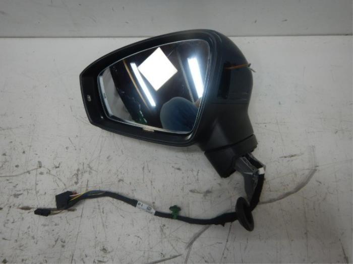 VW Tiguan 5NA Spiegel Links Inklap+Side Blauw, Ophalen of Verzenden, Gebruikt