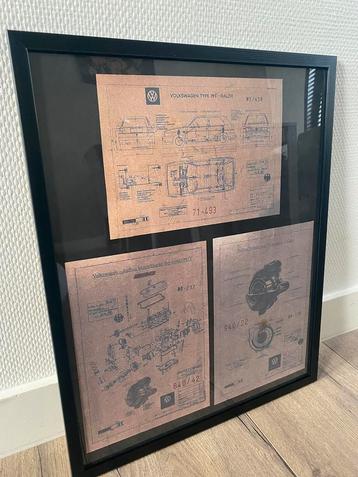 Mooie golf rallye g60 blueprints. Ingelijst!!!' beschikbaar voor biedingen