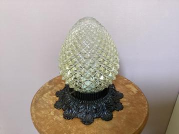 Plafondlamp ananas vintage in bewerkt armatuur beschikbaar voor biedingen