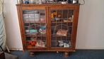 Vintage antieke glas in lood kast, Ophalen