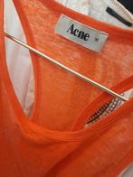 Acne oranje hemd mt m, Ophalen of Verzenden, Nieuw, Oranje, Zonder mouw