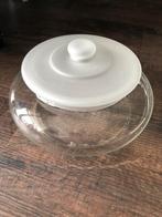 Mooie vintage glazen koektrommel, Huis en Inrichting, Keuken | Servies, Ophalen of Verzenden, Zo goed als nieuw, Glas, Schaal of Schalen
