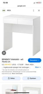 Ikea brimnes kaptafel toilet tafel nieuw in doos, Huis en Inrichting, Nieuw, Minder dan 100 cm, Hout, 50 tot 100 cm