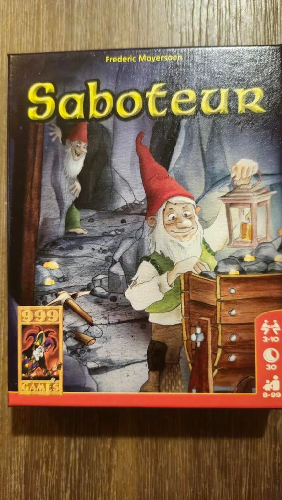 Saboteur - Leuk Bluff Spel!, Gebruikt, Vijf spelers of meer, Ophalen of Verzenden, 999 Games