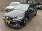 Volkswagen Polo 3x R-line 1.5 TSI 150pk 7-DSG 2019 Zwart, Auto's, 15 km/l, 1498 cc, 4 cilinders, 610 kg