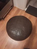 Poef echt leder 65 cm bij 35 cm, Ophalen of Verzenden, Zo goed als nieuw