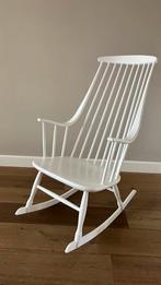 Schommelstoel vintage Scandinavisch design, Ophalen, Gebruikt, Wit, Eén
